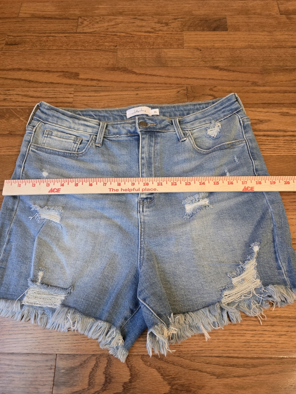 Jelly Jeans Distressed Women's Jeans Shorts - Size Xl - Picture 5 of 7